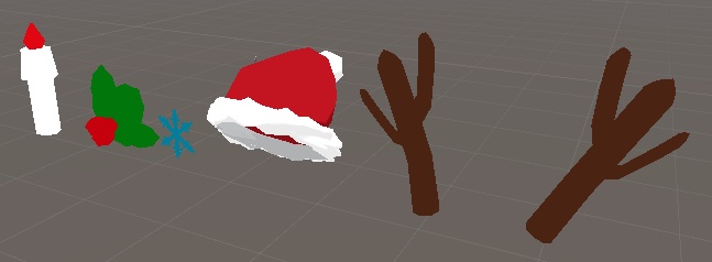 クリスマスモチーフアクセ