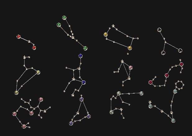 星座ピアス&ブローチ