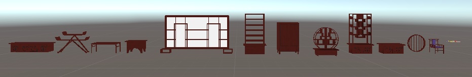 VRChat向け中華風家具セット