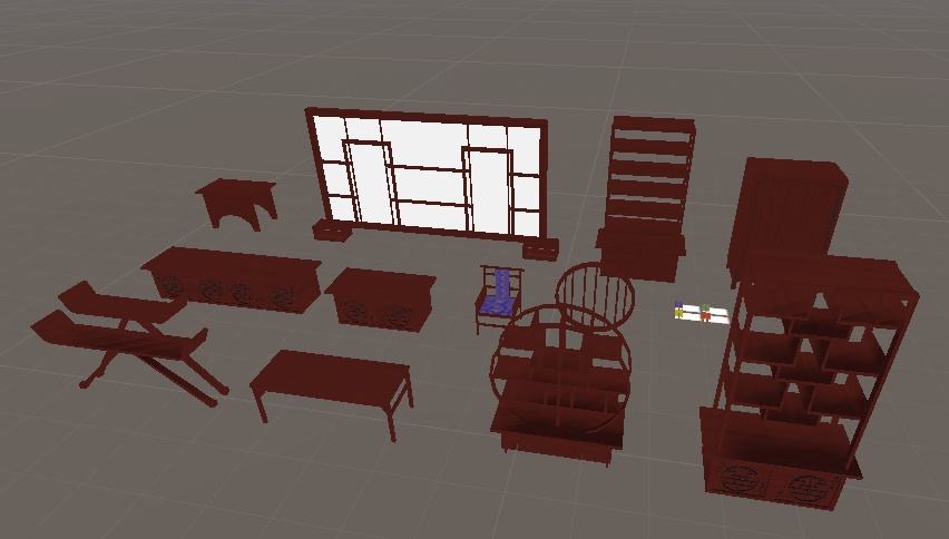 VRChat向け中華風家具セット