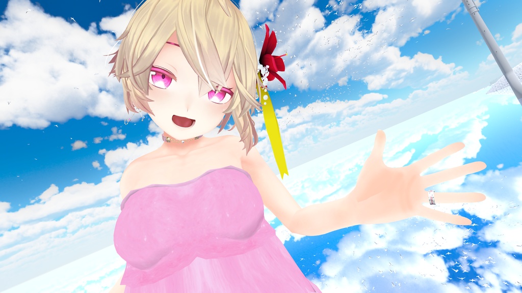 夏にぴったり!ハイビスカスの髪飾り(hibiscus accessories)