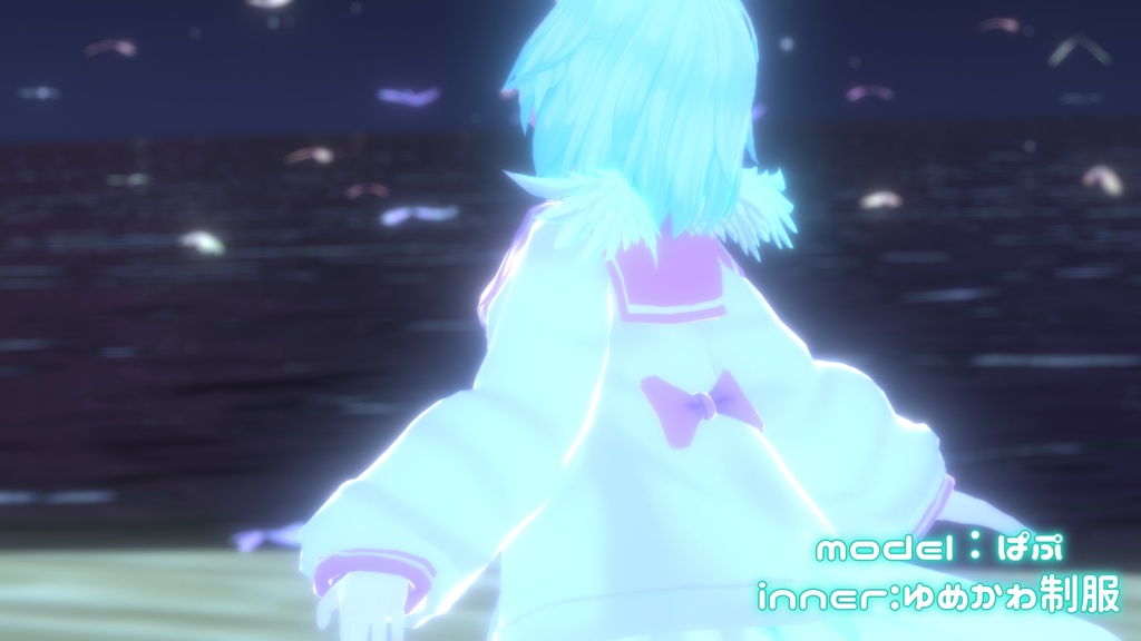 (14アバター対応)だぼゆるセーラーカーディガン