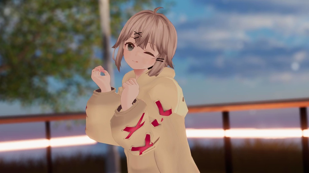 【杏里・透羽・薄荷素体対応】だぼパーカー