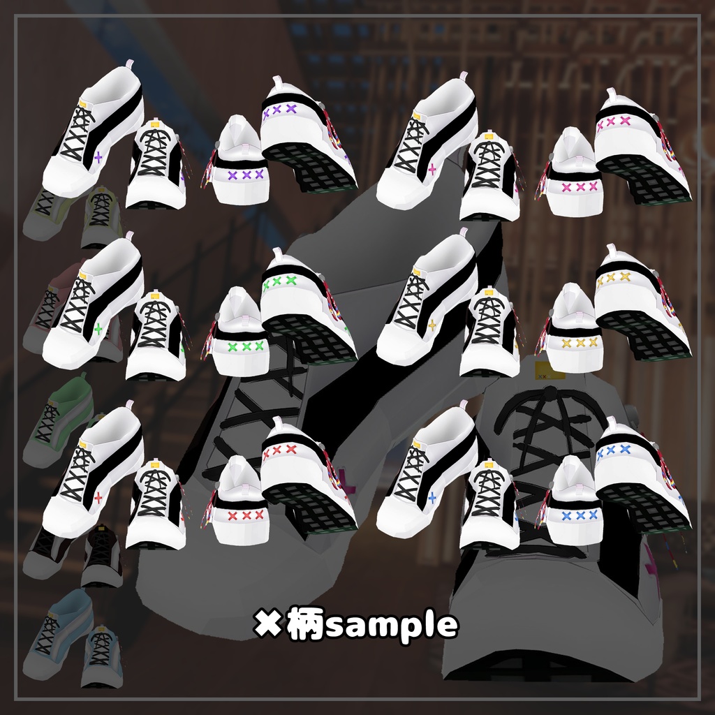 ☆32テクスチャ付き☆Mid cut sneakers