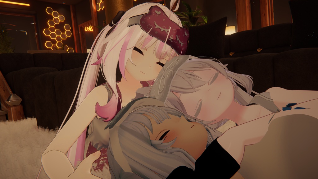 【複数アバター対応】ねこねこおやすみせーらー【PB対応】