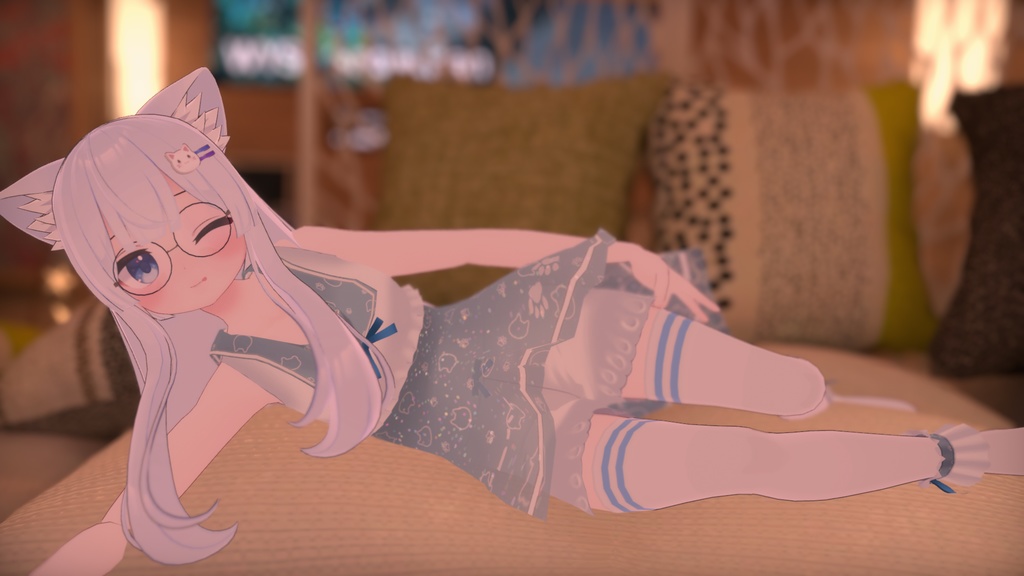 【複数アバター対応】ねこねこおやすみせーらー【PB対応】