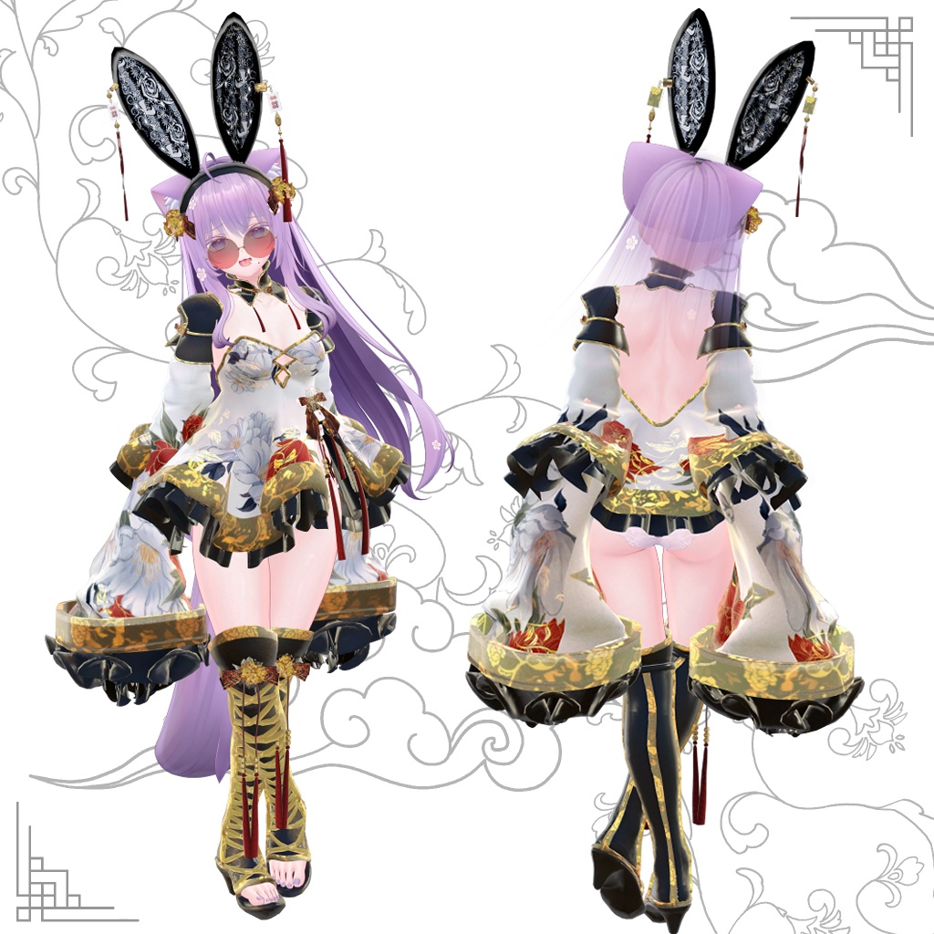 【桔梗、萌、セレスティア対応】チャイナバニー-Kowloon-