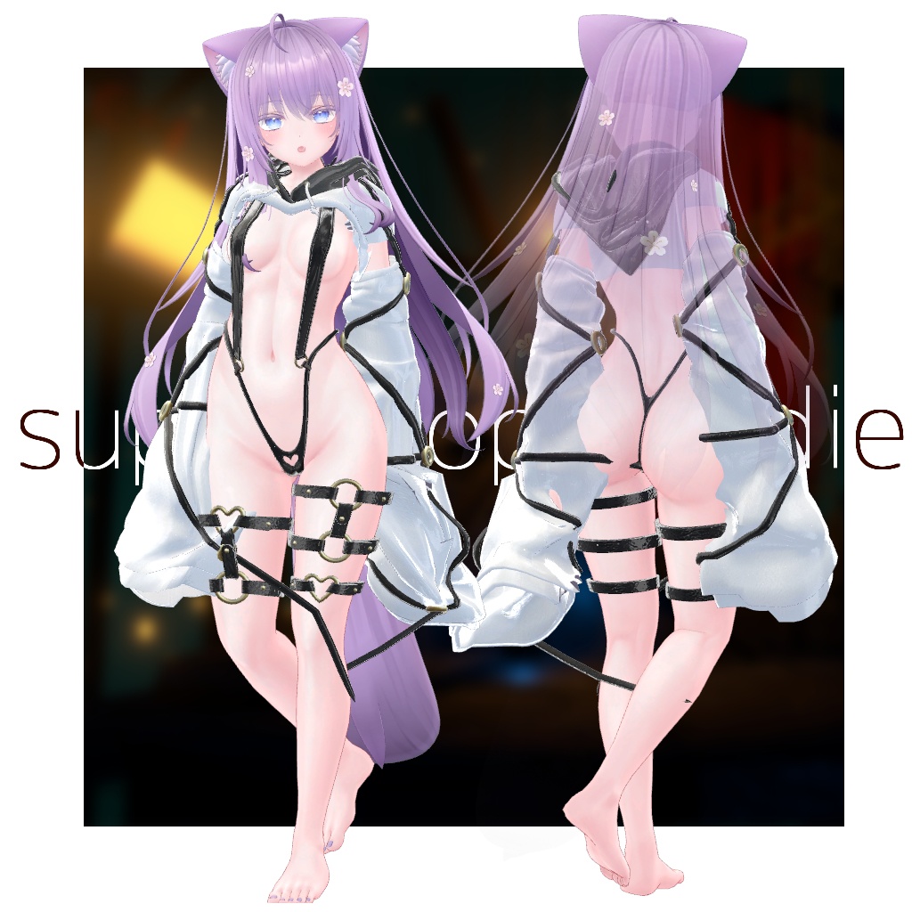 super crop hoodie【複数アバター対応】