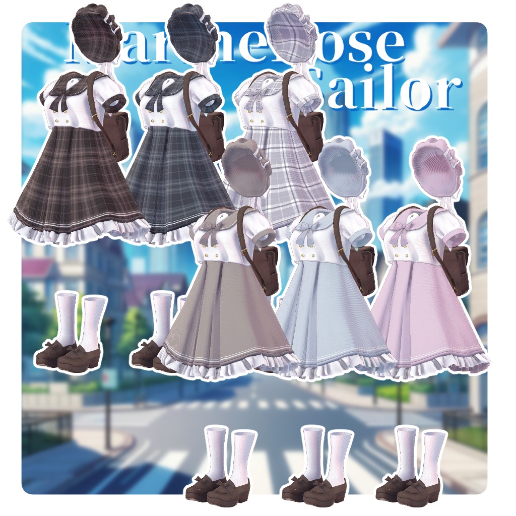 【複数アバター対応】マリンローズ・セーラー #MarineRoseSailor