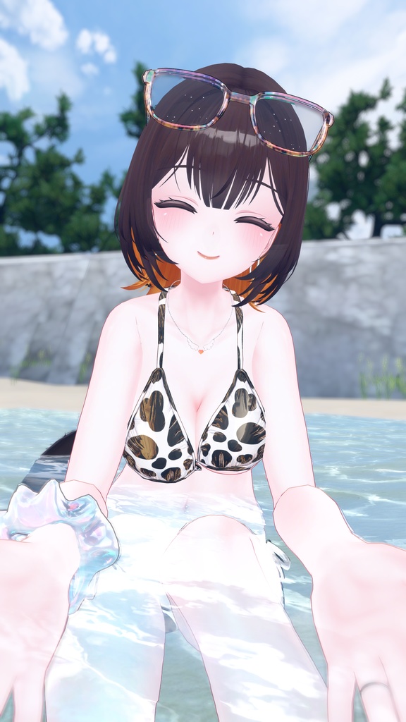 【7アバター対応】水鉄砲ギミック付き水着 #AzureVacation