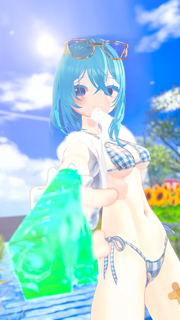 【7アバター対応】水鉄砲ギミック付き水着 #AzureVacation