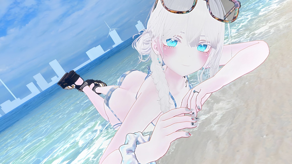 【7アバター対応】水鉄砲ギミック付き水着 #AzureVacation