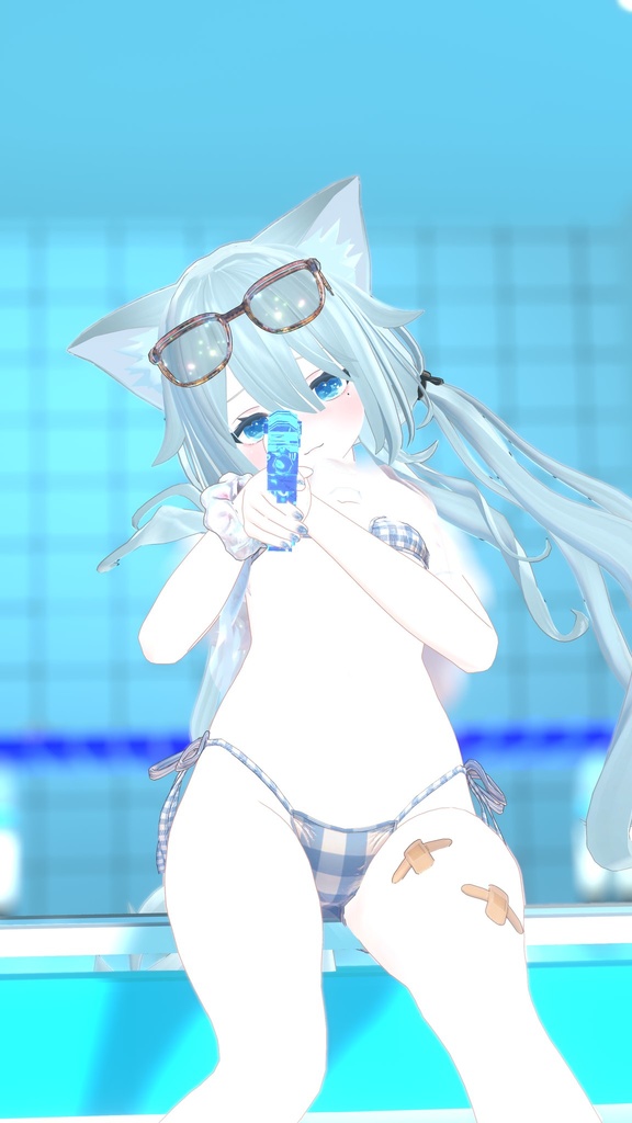 【7アバター対応】水鉄砲ギミック付き水着 #AzureVacation