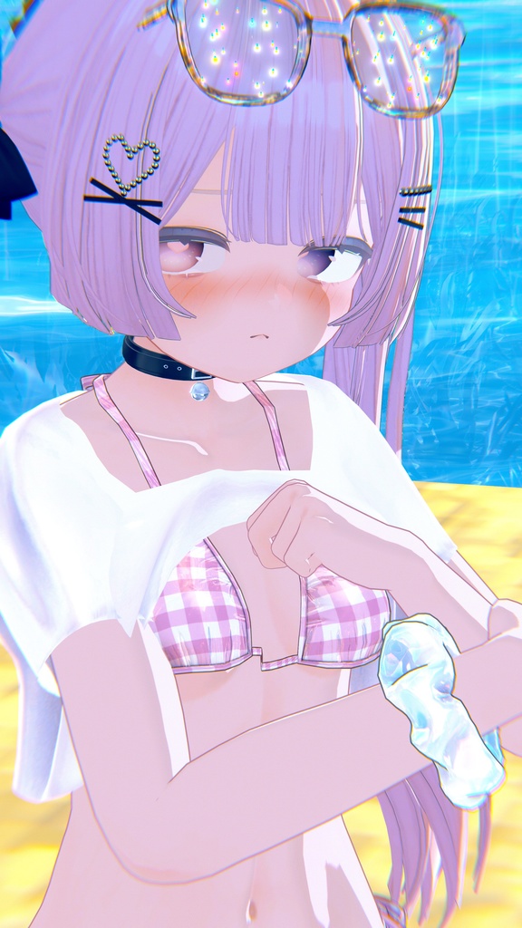 【7アバター対応】水鉄砲ギミック付き水着 #AzureVacation