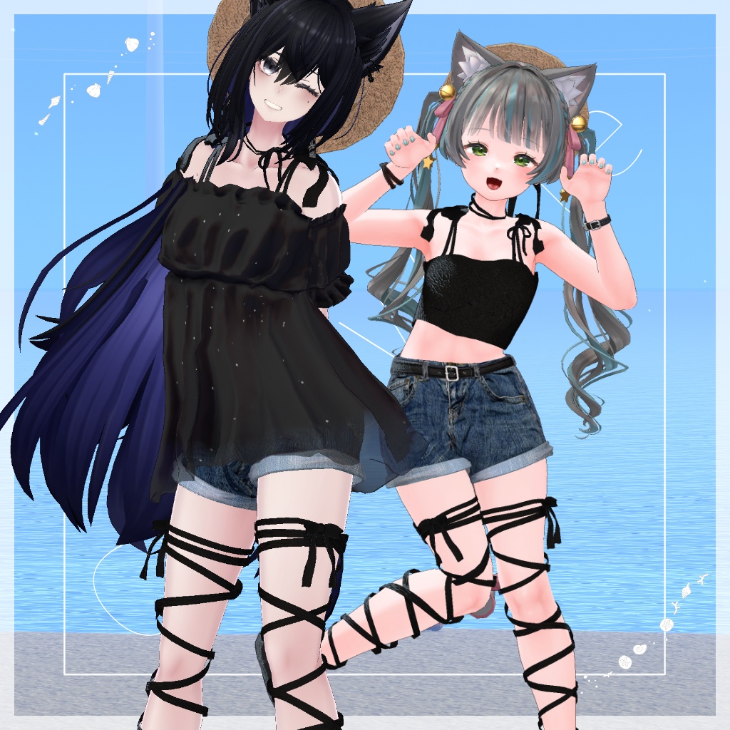【44アバター対応】#CitrusWhite【VRChat向け衣装モデル】