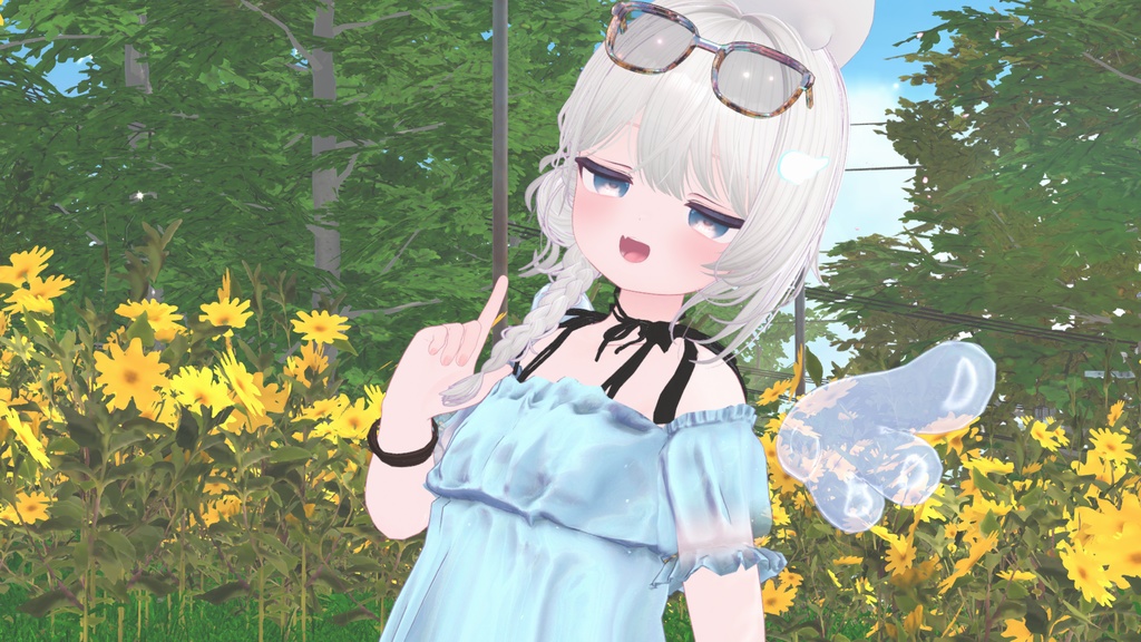 【44アバター対応】#CitrusWhite【VRChat向け衣装モデル】