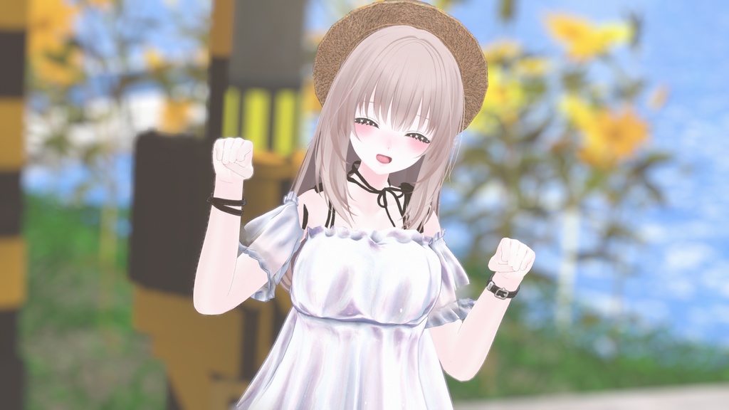 【44アバター対応】#CitrusWhite【VRChat向け衣装モデル】