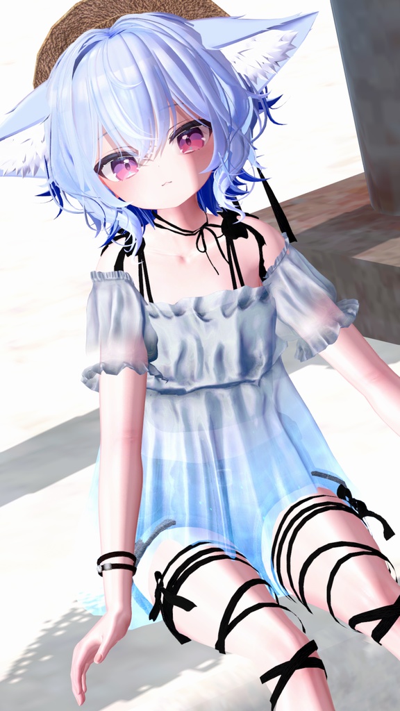 【44アバター対応】#CitrusWhite【VRChat向け衣装モデル】