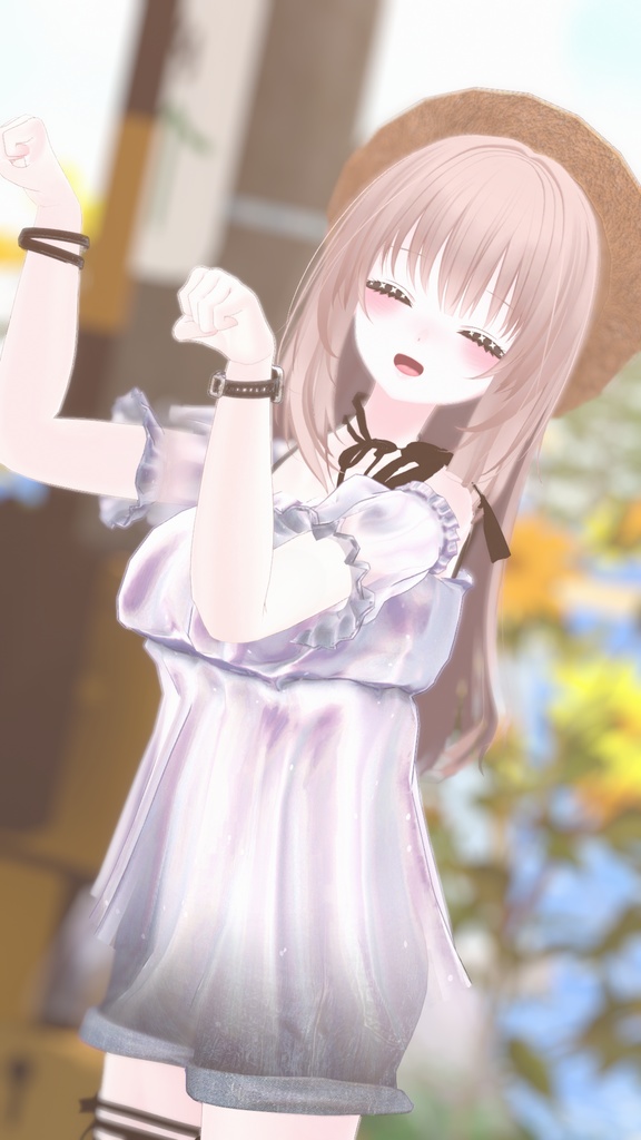 【44アバター対応】#CitrusWhite【VRChat向け衣装モデル】