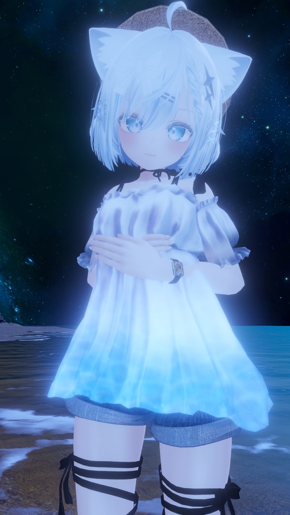【44アバター対応】#CitrusWhite【VRChat向け衣装モデル】