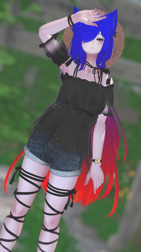 【44アバター対応】#CitrusWhite【VRChat向け衣装モデル】