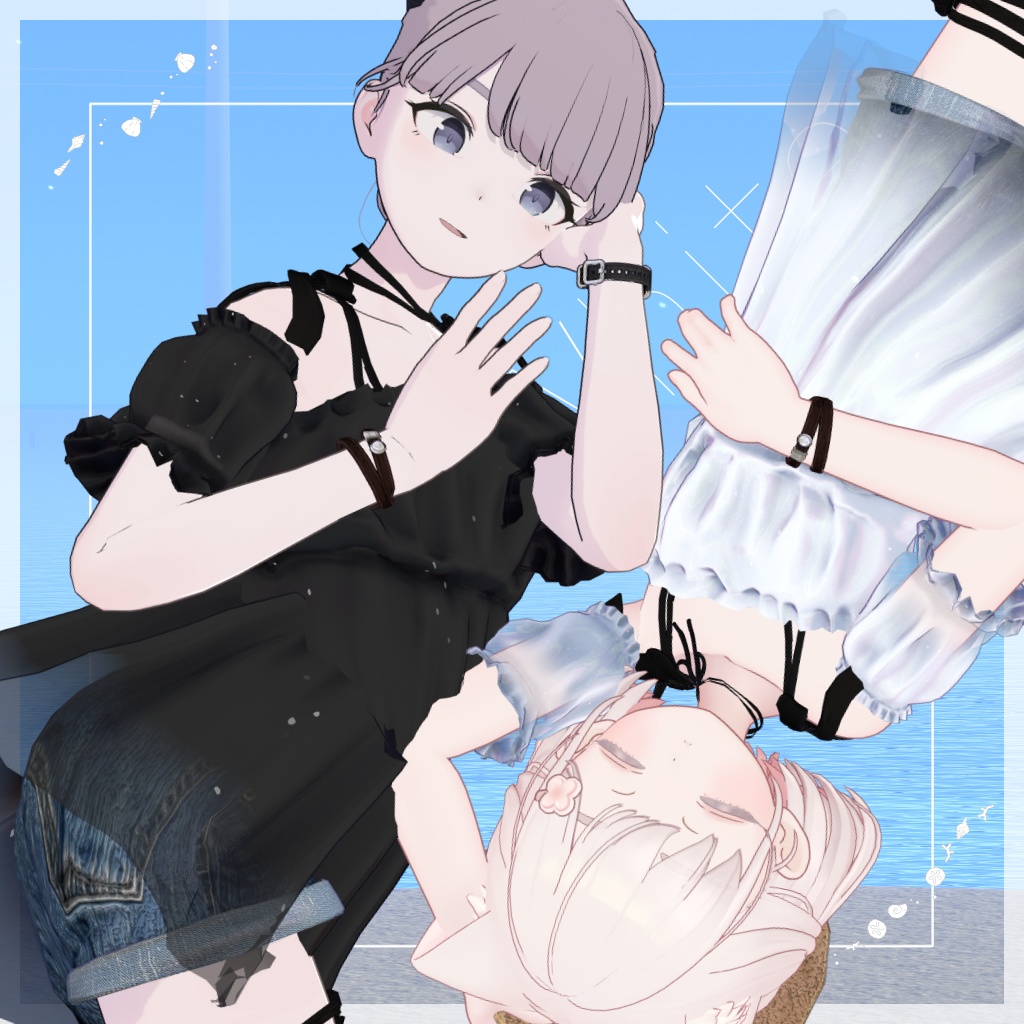 【44アバター対応】#CitrusWhite【VRChat向け衣装モデル】