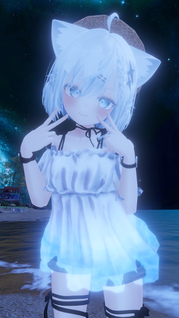 【44アバター対応】#CitrusWhite【VRChat向け衣装モデル】