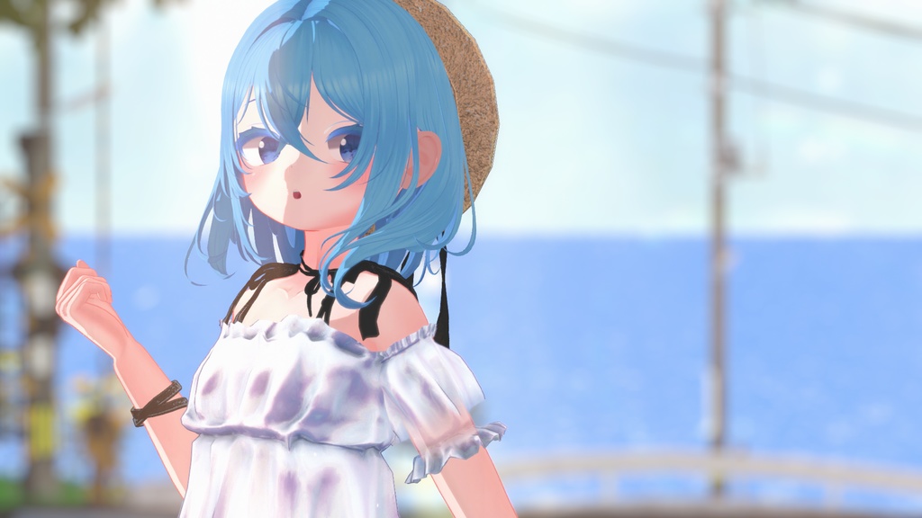 【44アバター対応】#CitrusWhite【VRChat向け衣装モデル】