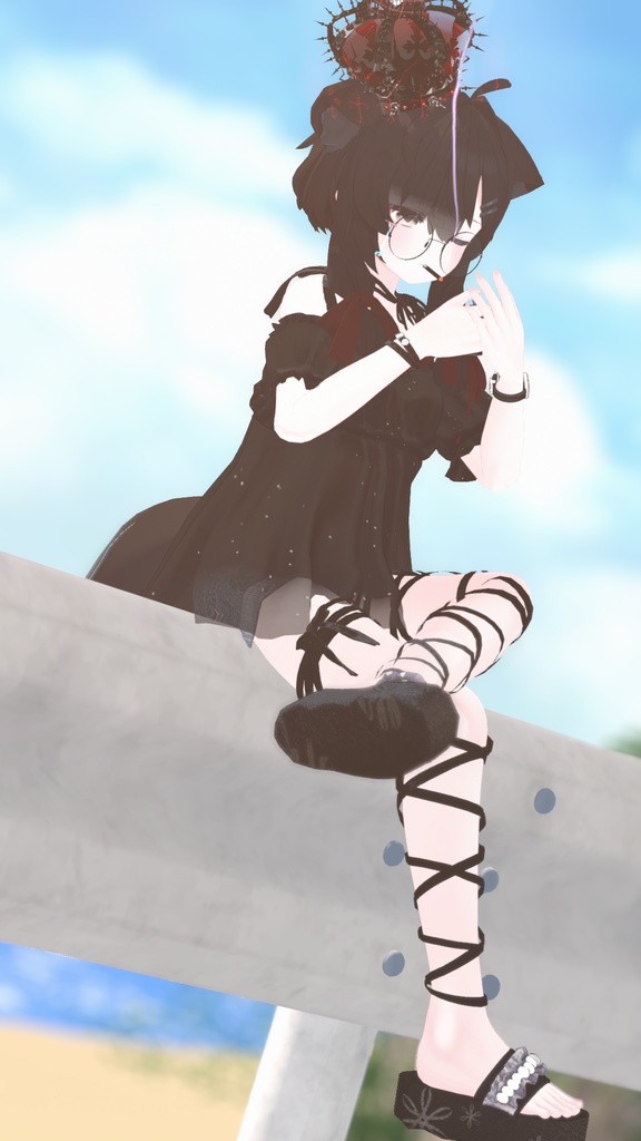 【44アバター対応】#CitrusWhite【VRChat向け衣装モデル】