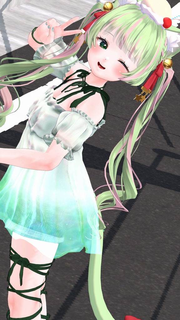 【44アバター対応】#CitrusWhite【VRChat向け衣装モデル】
