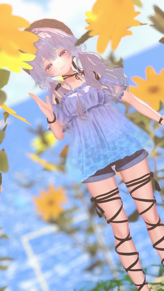 【44アバター対応】#CitrusWhite【VRChat向け衣装モデル】