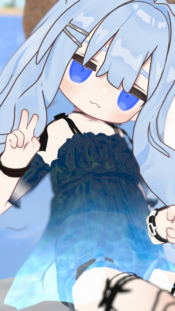 【44アバター対応】#CitrusWhite【VRChat向け衣装モデル】