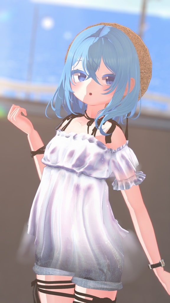 【44アバター対応】#CitrusWhite【VRChat向け衣装モデル】