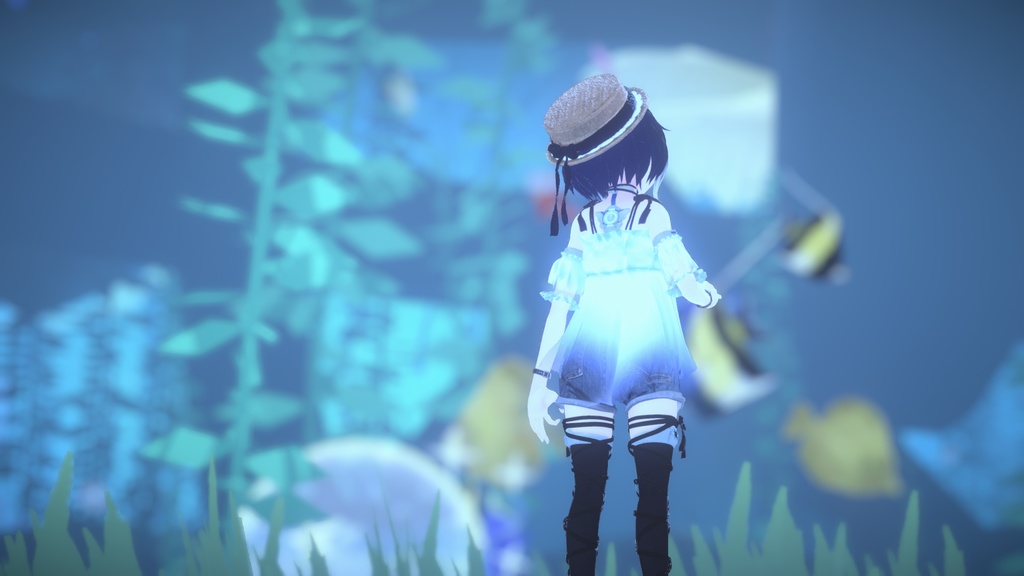 【44アバター対応】#CitrusWhite【VRChat向け衣装モデル】