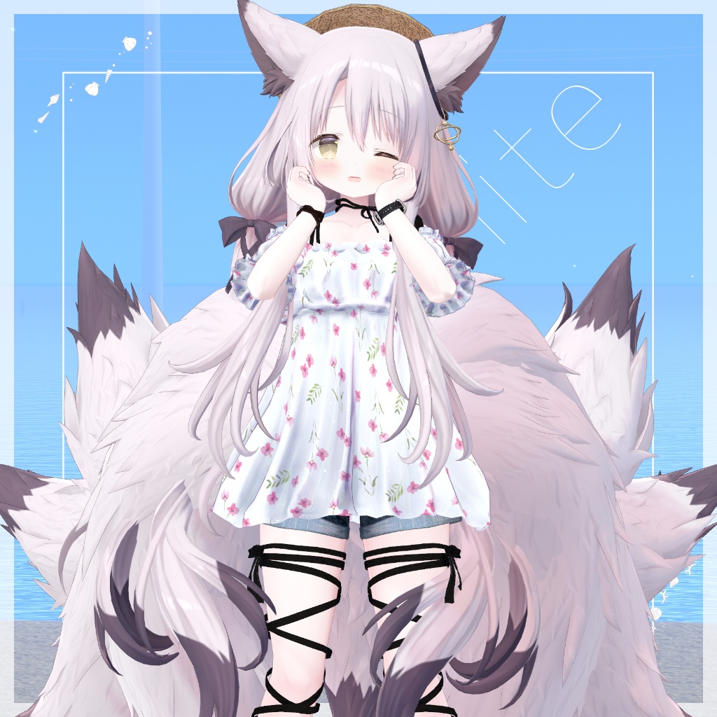 【44アバター対応】#CitrusWhite【VRChat向け衣装モデル】