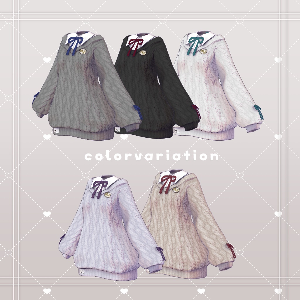 【44アバター対応】アカデミアニット #AcademiaKnit