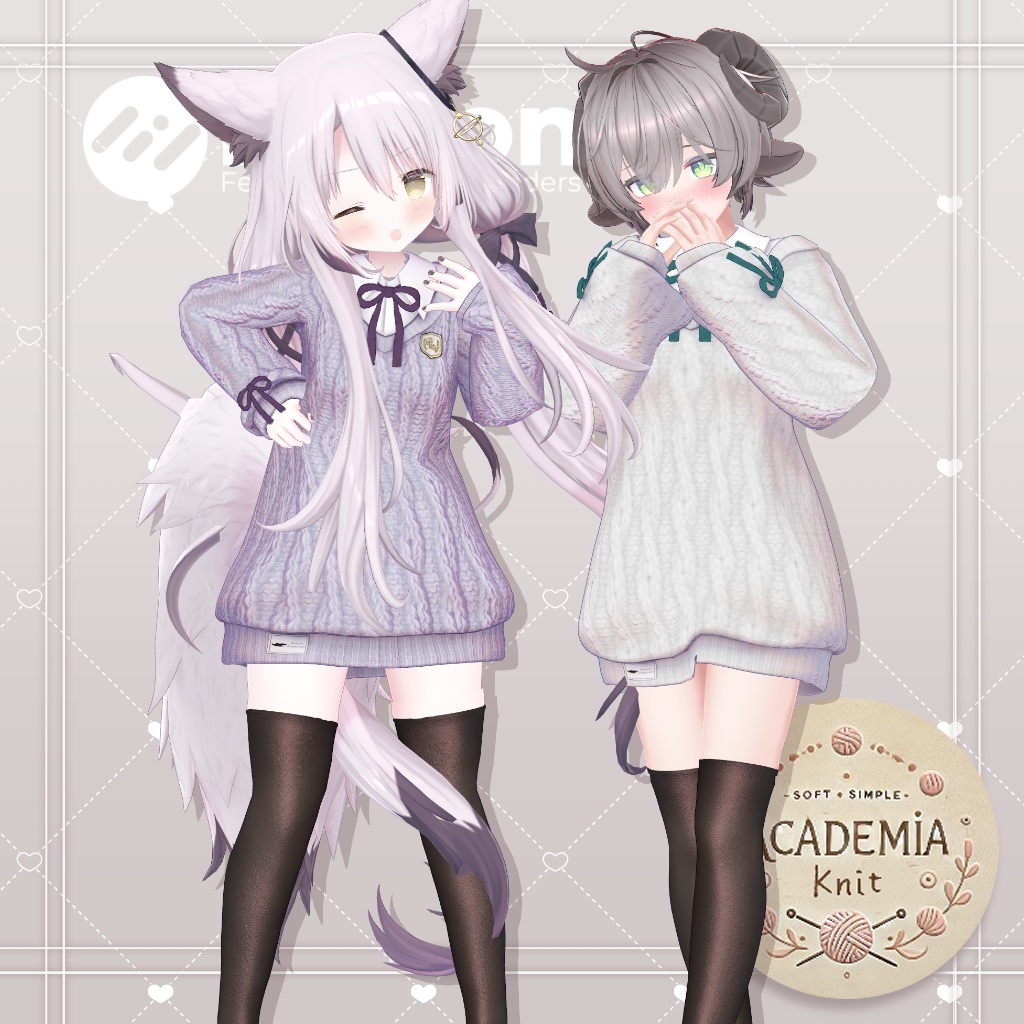 【44アバター対応】アカデミアニット #AcademiaKnit