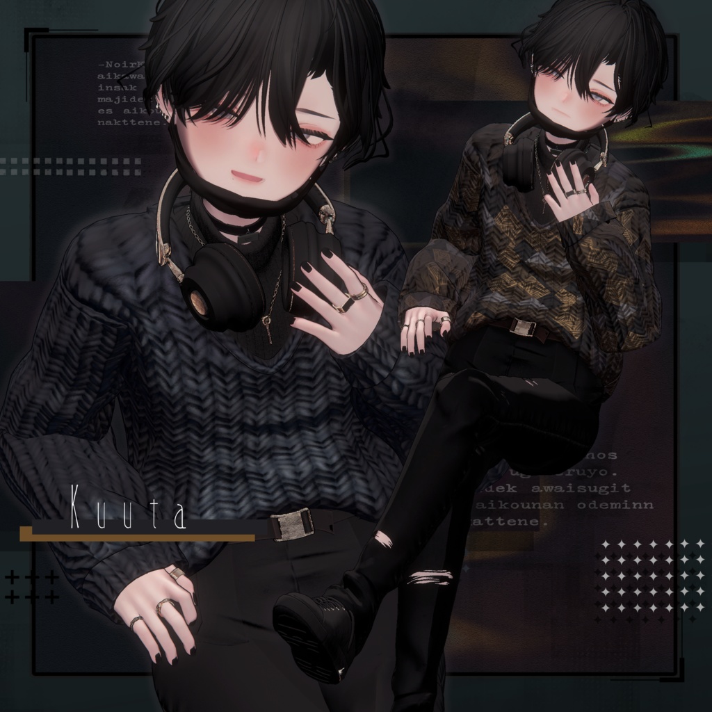 【19アバター対応】-NoirKnit- ノワールニット