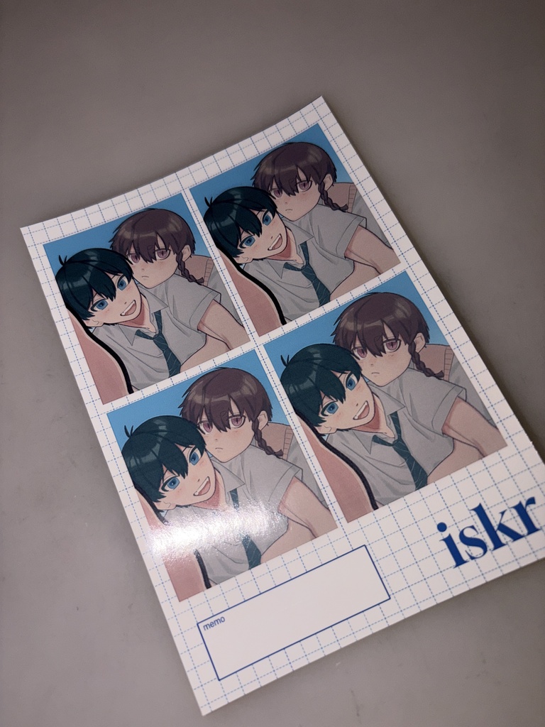 iskr証明写真風シール