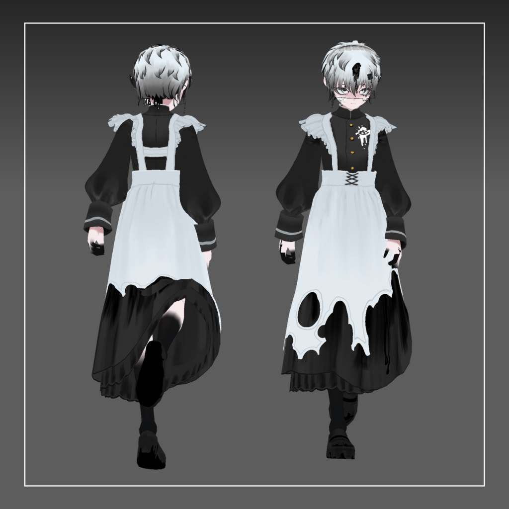 〔オリジナルVRoid製3Dモデル〕Inkspots(インクスポッツ)