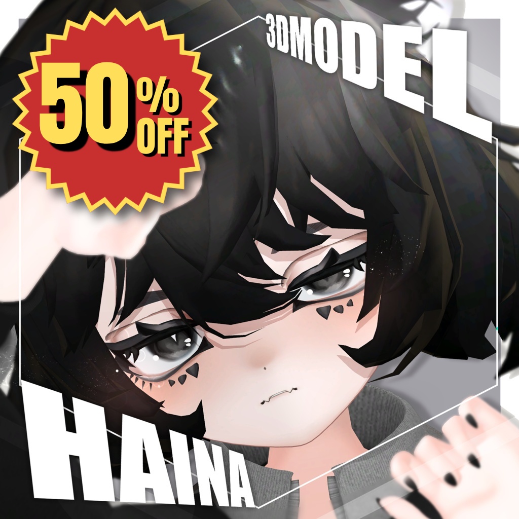 【半額セール!】オリジナル3Dモデル【ハイナ】