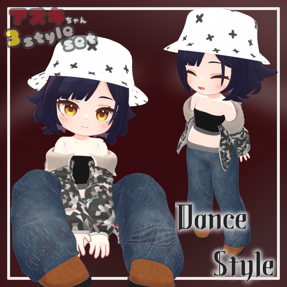 アズキちゃん3style set【えも研】