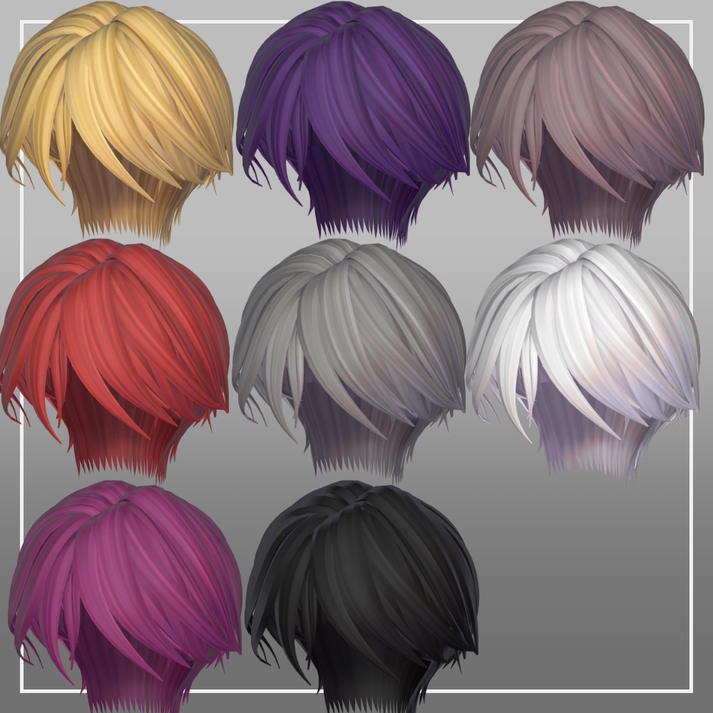 Velour Cut【VRC想定 髪型/hair】