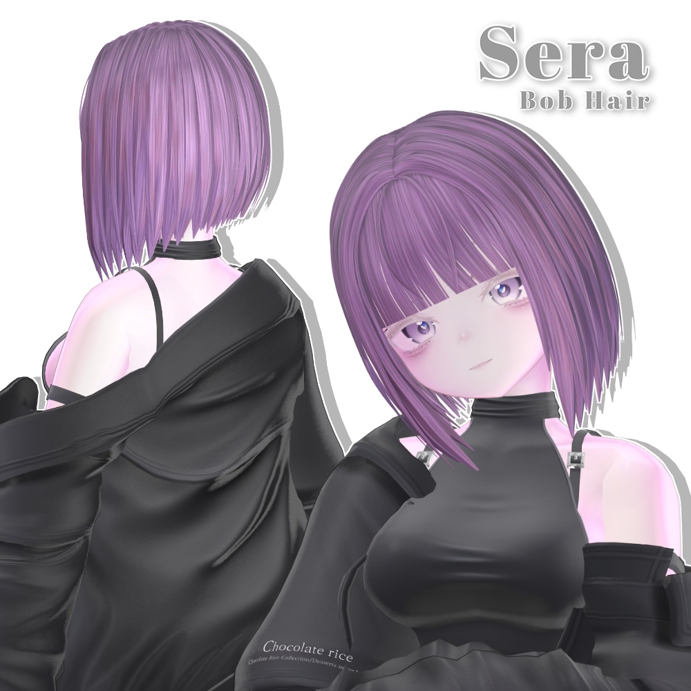 ✨Sale✨【12 avatars】Sera Bob Hair【VRC Hair】