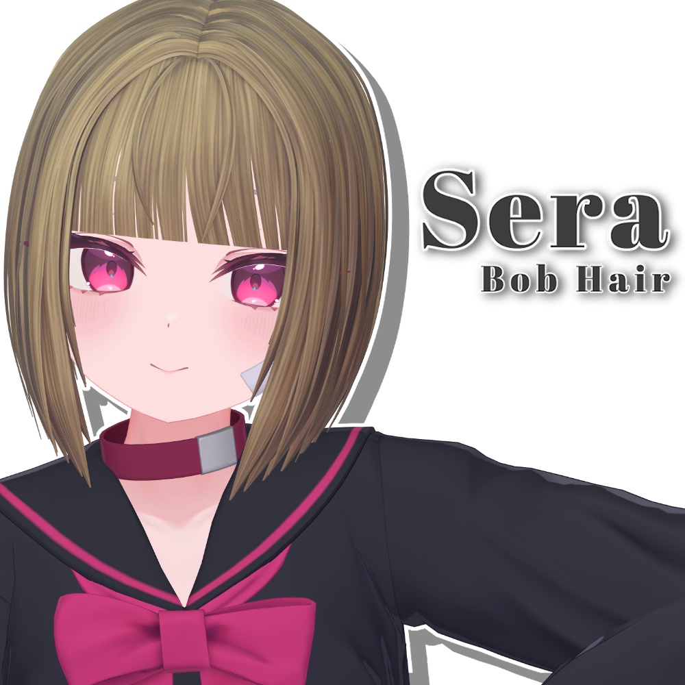 【13 avatars】Sera Bob Hair【VRC Hair】