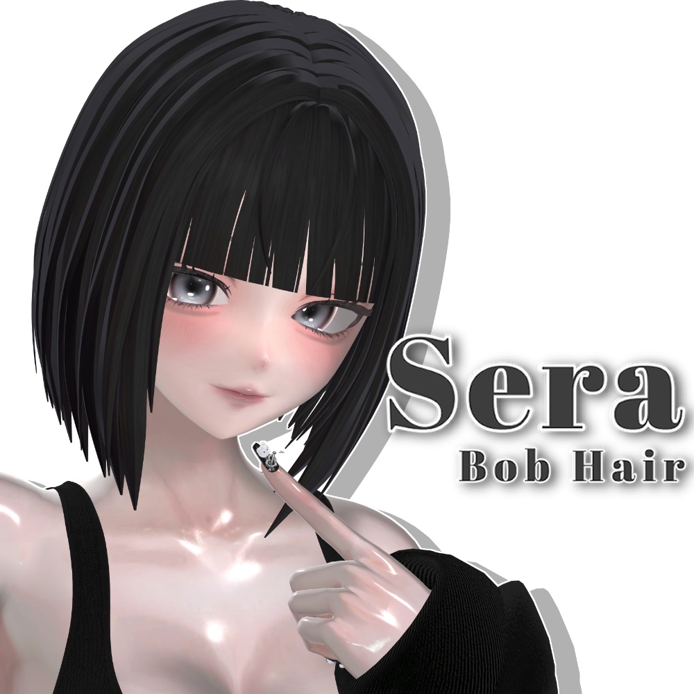 ✨Sale✨【12 avatars】Sera Bob Hair【VRC Hair】