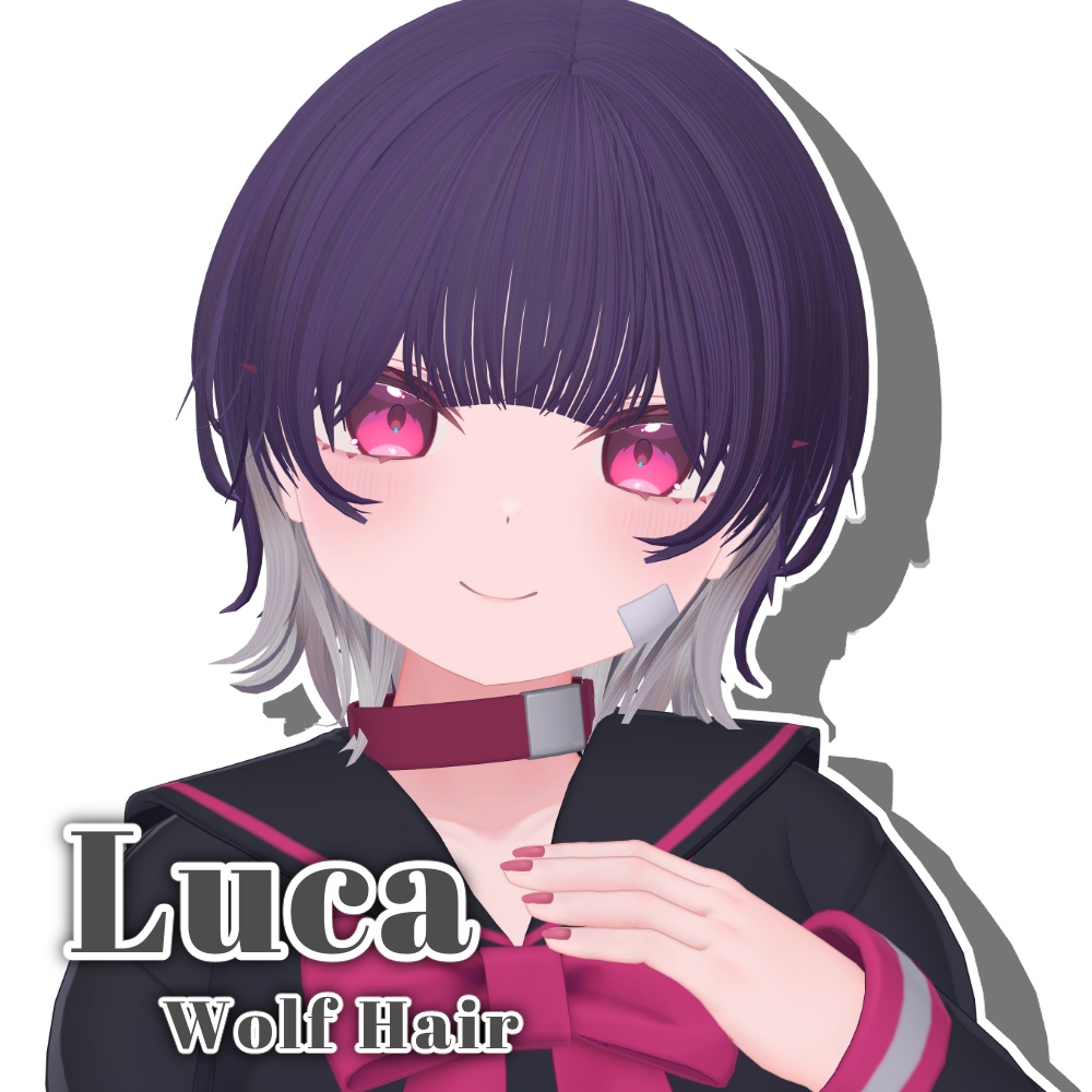 【17 avatars】Luca Wolf Hair【VRC Hair】