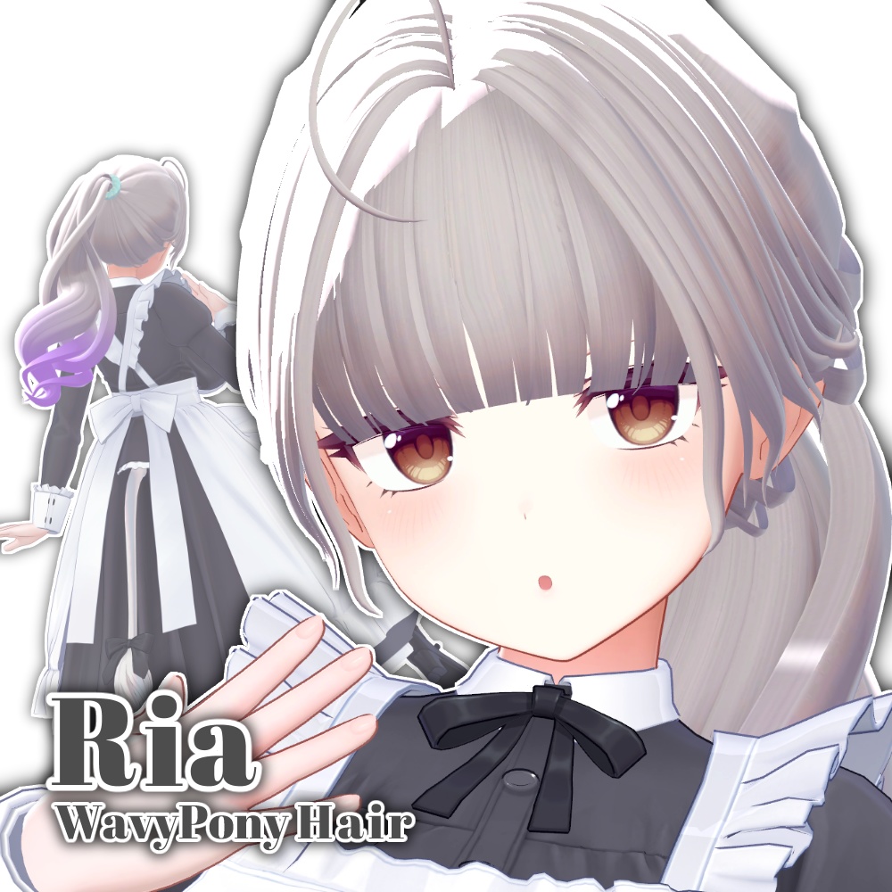 ✨Sale✨【10 avatars】Ria WavyPony Hair【VRC Hair】