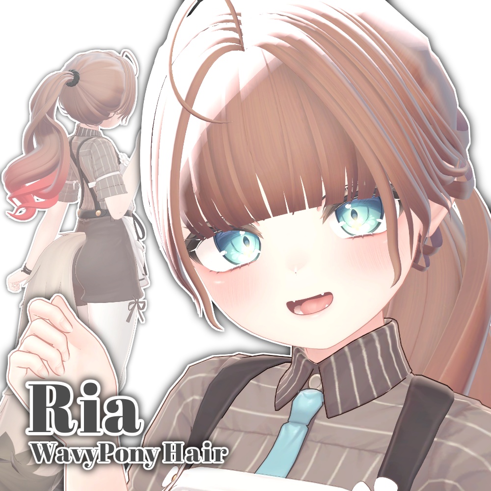 ✨Sale✨【10 avatars】Ria WavyPony Hair【VRC Hair】