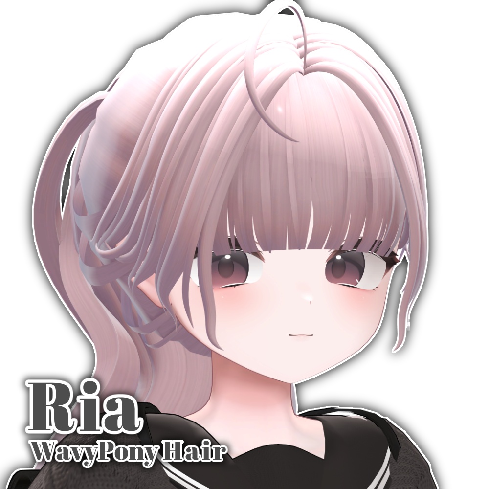 ✨Sale✨Kaguya Hair set【VRC Hair】